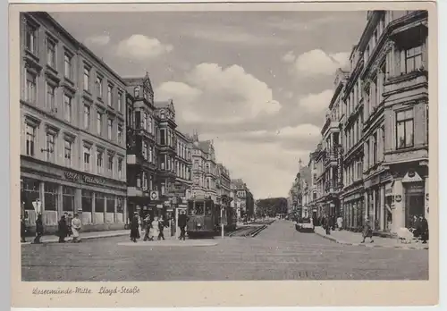 (110787) AK Wesermünde Mitte, Lloyd-Straße 1940er
