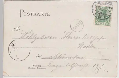 (109837) Künstler AK Bremen, Dom, Rathaus, Roland, Pferdebahn 1905