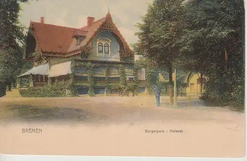 (108116) AK Bremen, Meierei im Bürgerpark, vor 1905