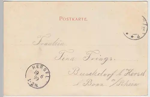 (104850) AK Gruss aus Vegesack (Bremen), Hafenhaus, 1899