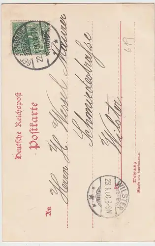 (103780) AK Gruß aus Bremerhaven, Bürgermeister Smidt Denkmal 1900