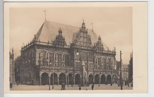 (101811) Foto AK Bremen, Altes Rathaus Südwestansicht 1920er