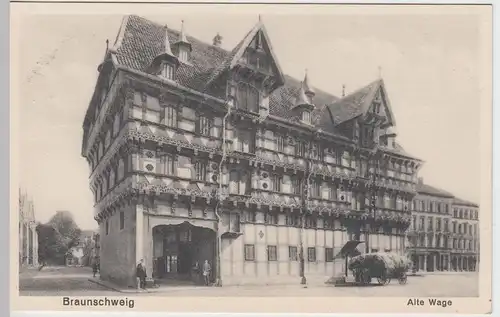 (56346) AK Braunschweig, Alte Waage, vor 1945