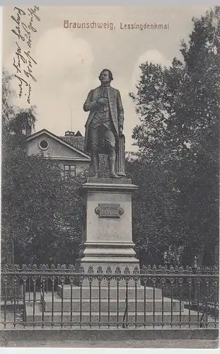 (47629) AK Braunschweig, Lessingdenkmal, um 1913