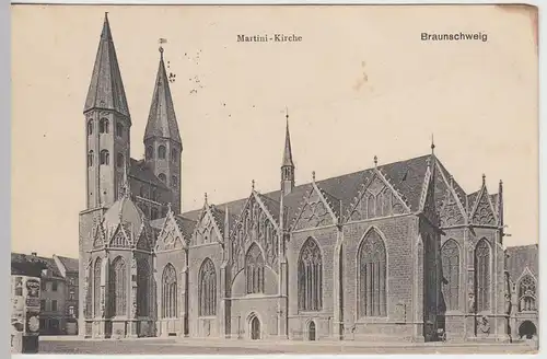 (43215) AK Braunschweig, Martinikirche, Feldpost 1917