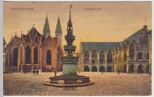 (37749) AK Braunschweig, Altstadtmarkt, 1928