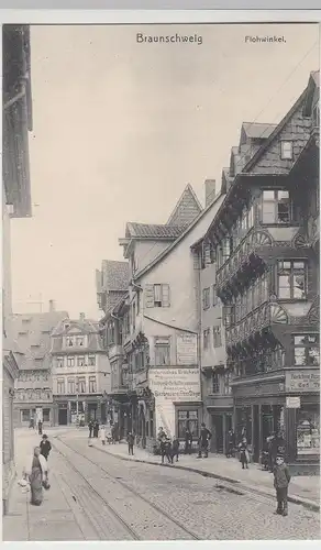 (112421) AK Braunschweig, Flohwinkel, Geschäfte, vor 1945