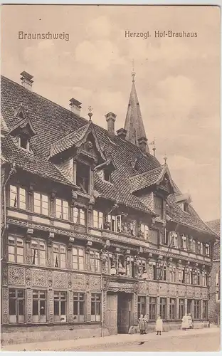(111180) AK Braunschweig, Herzogl. Hof-Brauhaus 1915