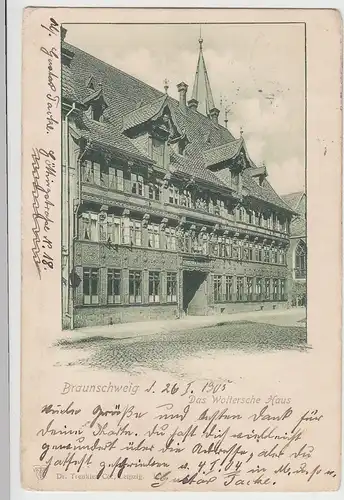 (108482) AK Braunschweig, das Woltersche Haus 1905