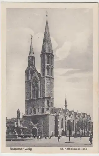 (104998) AK Braunschweig, St. Katharinenkirche, vor 1945