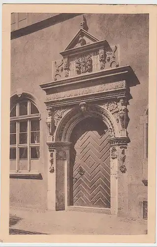 (100489) AK Braunschweig, Schule Südklint Nr. 15, nördl. Portal 1936
