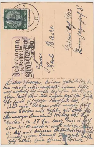 (100489) AK Braunschweig, Schule Südklint Nr. 15, nördl. Portal 1936