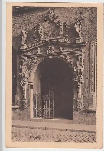 (100488) AK Braunschweig, Wittekopsches Haus, Bankplatz Nr. 1, Portal, 1930er