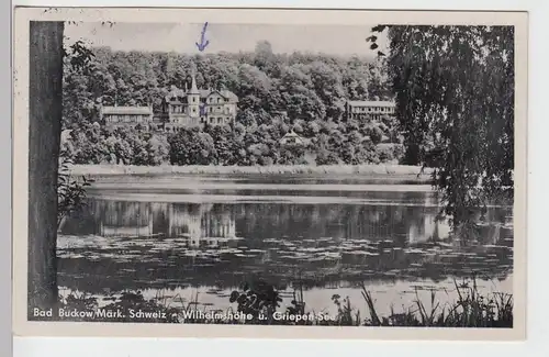 (99863) AK Buckow, Märk. Schweiz, Wilhelmshöhe, Griepensee 1955