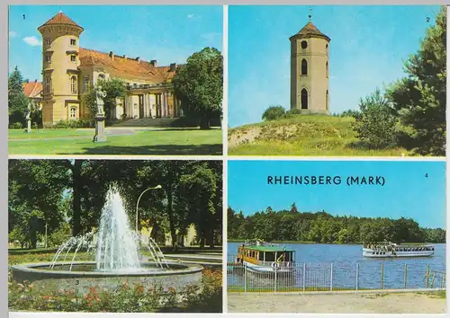 (99687) AK Rheinsberg (Mark), Mehrbildkarte, 1975
