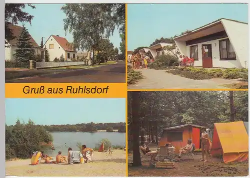 (99600) AK Ruhlsdorf, Mehrbildkarte, 1987