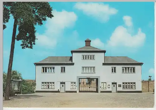 (99599) AK Sachsenhausen, Mahn- u. Gedenkstätte, Torgebäude 1989