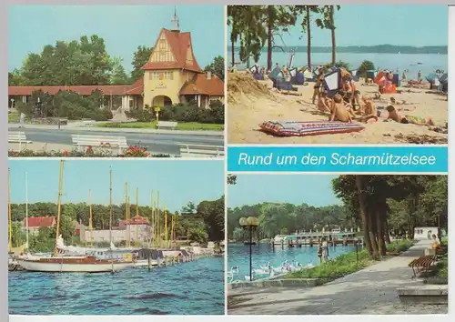 (99577) AK Rund um den Scharmützelsee, Mehrbildkarte, 1983