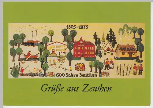(99521) AK Zeuthen, Wandteppich anläßl. 600 Jahre Zeuthen, 1988