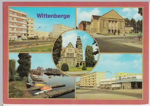 (99455) AK Wittenberge, Mehrbildkarte, 1983