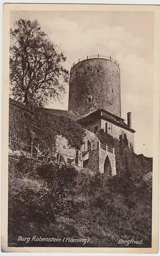 (98954) AK Burg Rabenstein (Fläming), Bergfried, vor 1945