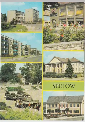 (96649) AK Seelow, Mehrbildkarte, 1989