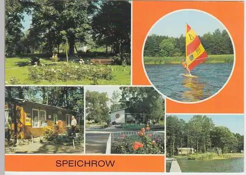 (96593) AK Speichrow, Mehrbildkarte, 1989