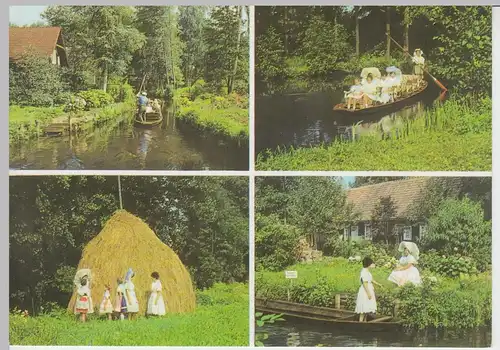 (96576) AK Spreewald, Mehrbildkarte, 1975