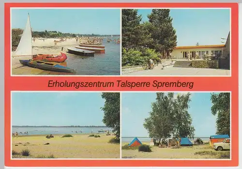 (96558) AK Spremberg, Mehrbildkarte Talsperre, 1988