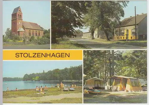 (96509) AK Stolzenhagen Kr. Bernau, Mehrbildkarte, 1989