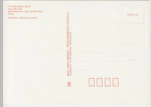 (96481) AK Strausberg, Mehrbildkarte, 1989