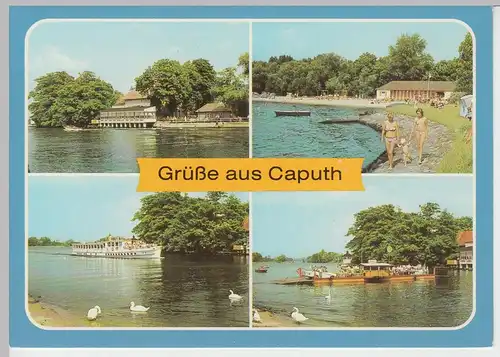 (96216) AK Caputh, Mehrbildkarte, 1988