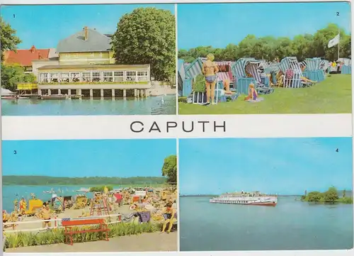 (96215) AK Caputh, Mehrbildkarte, 1976