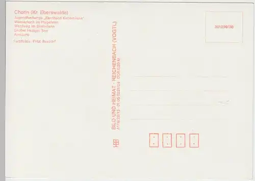 (96205) AK Chorin, Mehrbildkarte Wanderziele, 1988