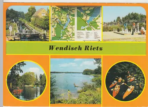 (93069) AK Wendisch Rietz, Husarenbucht, Scharmützelsee 1990