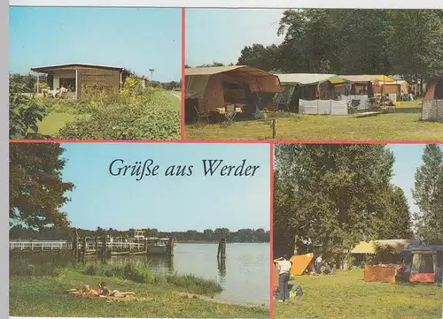 (93065) AK Werder, Havel, Bungalowsiedlung Riegelbucht 1988