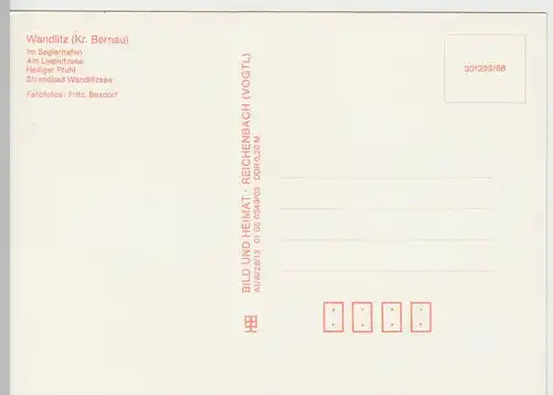 (93041) AK Wandlitz, Liepnitzsee, Heiliger Pfuhl, Segelregatta 1988
