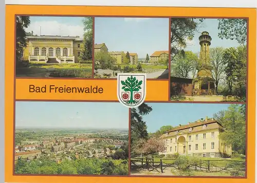 (92418) AK Bad Freienwalde, Mehrbildkarte, 1988