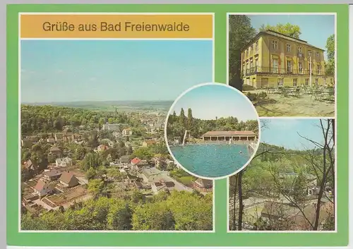 (92417) AK Bad Freienwalde, Mehrbildkarte, 1988