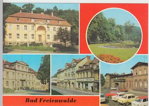 (92416) AK Bad Freienwalde, Mehrbildkarte, 1989