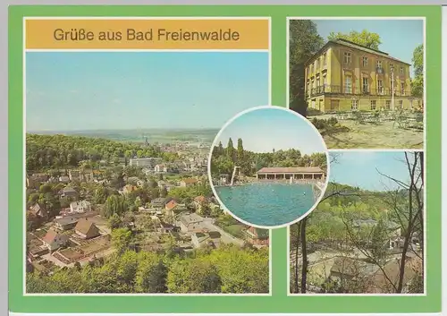 (92415) AK Bad Freienwalde, Mehrbildkarte, 1988