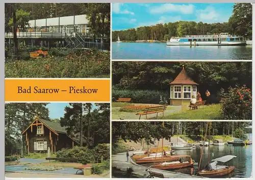 (92357) AK Bad Saarow-Pieskow, Mehrbildkarte, 1986