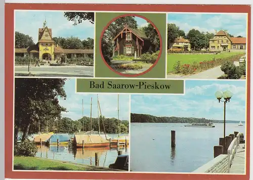 (92356) AK Bad Saarow-Pieskow, Mehrbildkarte, 1985