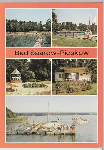 (92353) AK Bad Saarow-Pieskow, Mehrbildkarte, 1988