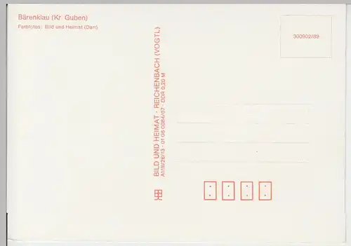 (92269) AK Bärenklau Kr. Guben, Genesungsheim Georgi Dimitroff, 1989