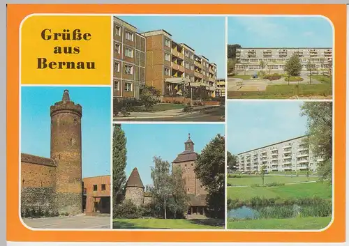 (92227) AK Bernau b. Berlin, Mehrbildkarte, 1989