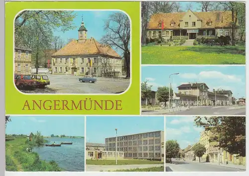(91898) AK Angermünde, Mehrbildkarte, 1983
