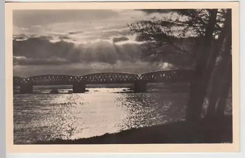 (89057) Foto AK Wittenberge, Elbbrücke 1959