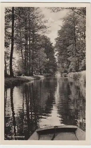 (88855) Foto AK Spreewald Partie, nach 1945