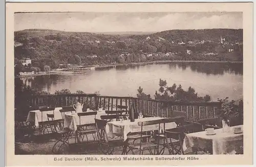 (88421) AK Bad Buckow (Märk.), Waldschänke Bollersdorfer Höhe 1925